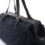 Louis Vuitton Claudine Mini Lin Monogram Shoulder Bag in Navy Blue M42321