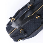 Louis Vuitton Claudine Mini Lin Monogram Shoulder Bag in Navy Blue M42321