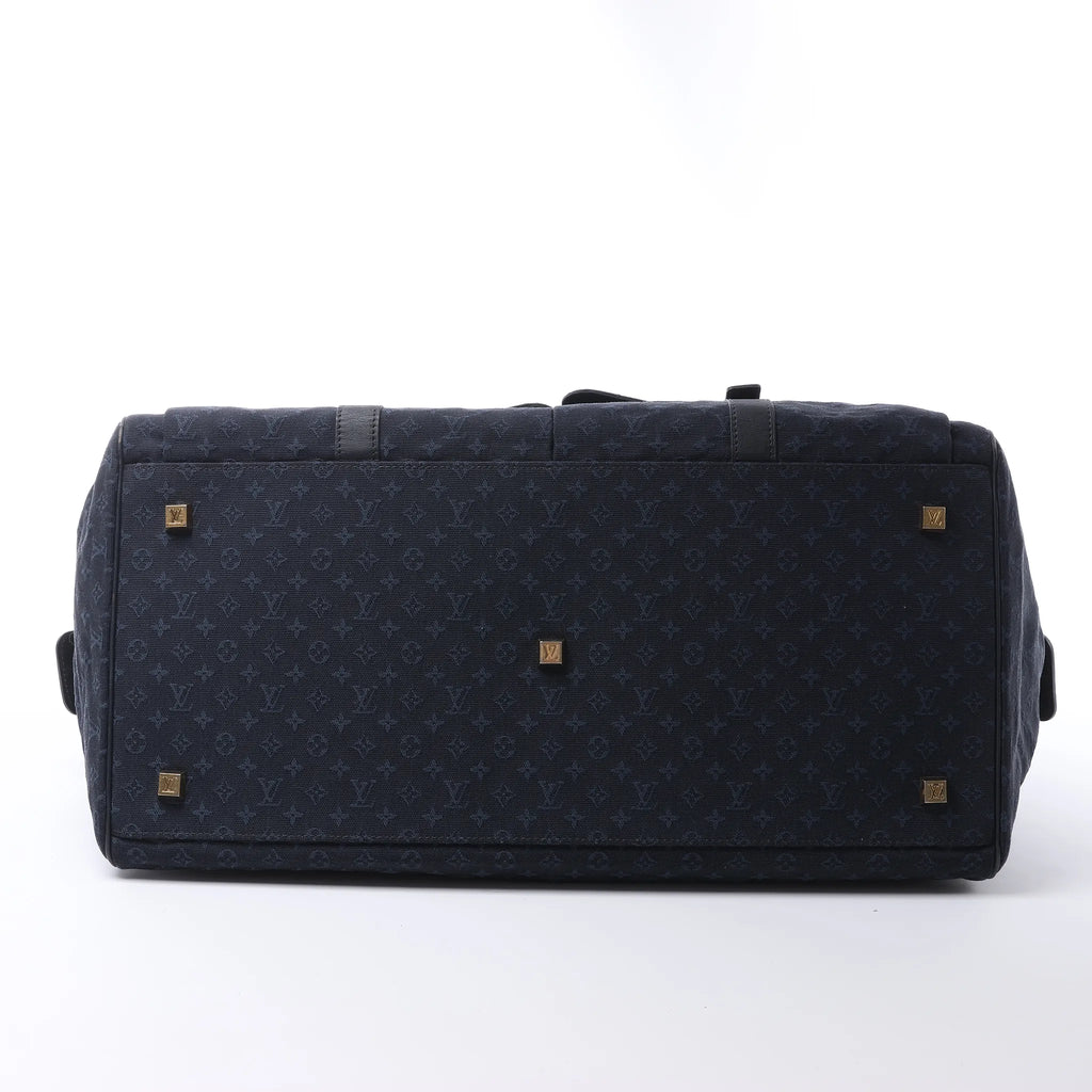 Louis Vuitton Claudine Mini Lin Monogram Shoulder Bag in Navy Blue M42321