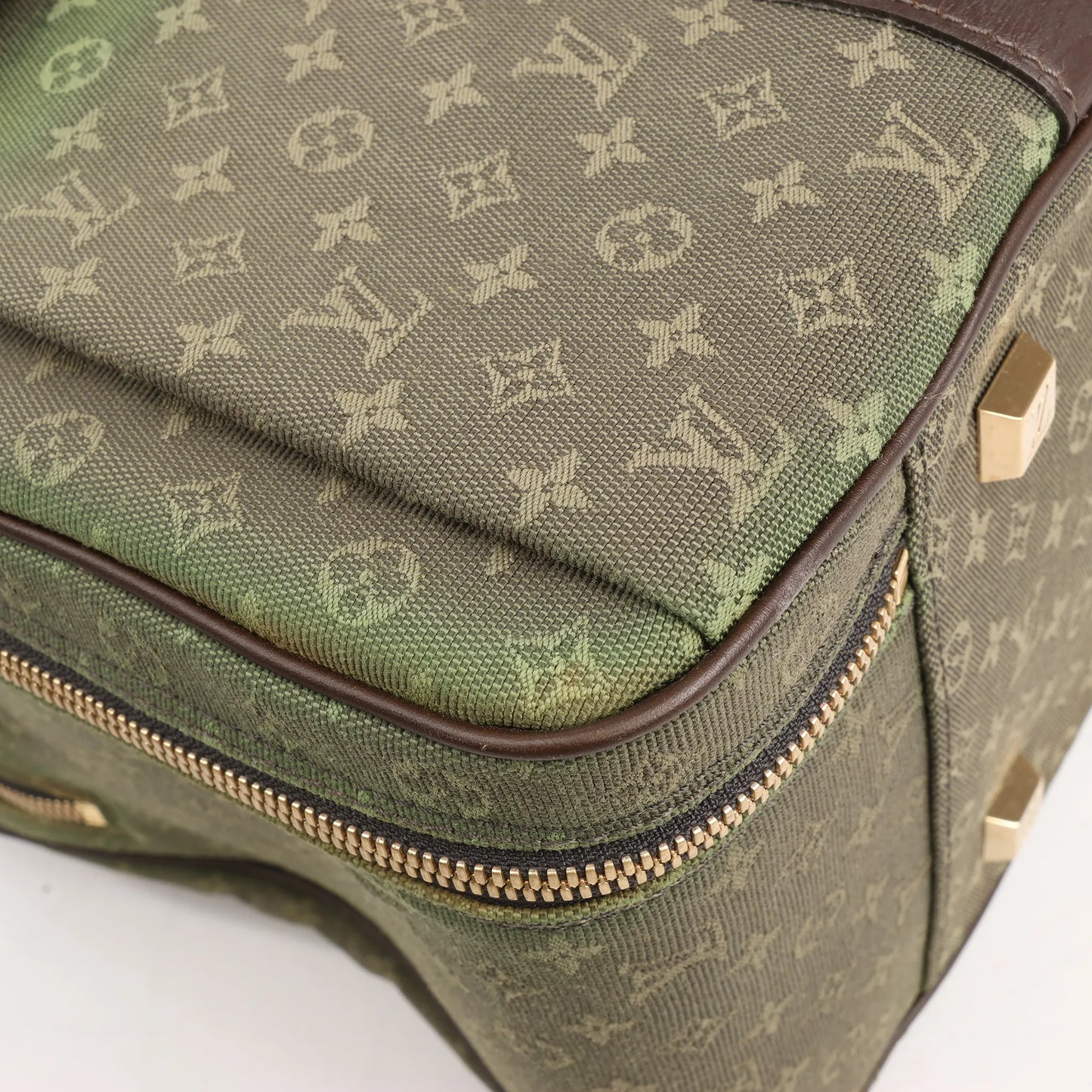 Louis Vuitton Monogram Mini Lin Claudine Travel Bag in Green M42322