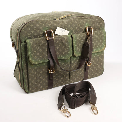 Louis Vuitton Monogram Mini Lin Claudine Travel Bag in Green M42322