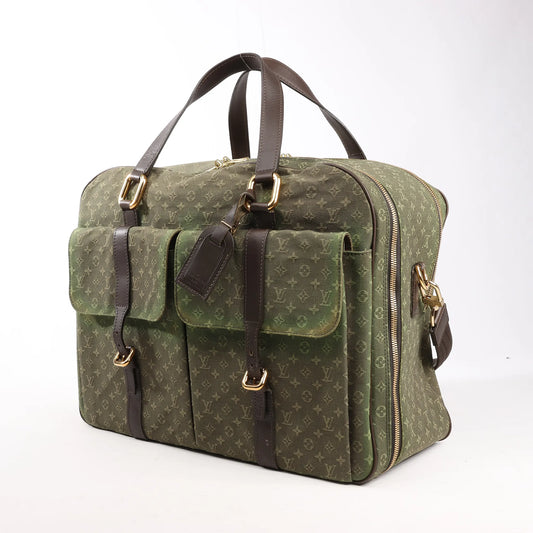 Louis Vuitton Monogram Mini Lin Claudine Travel Bag in Green M42322