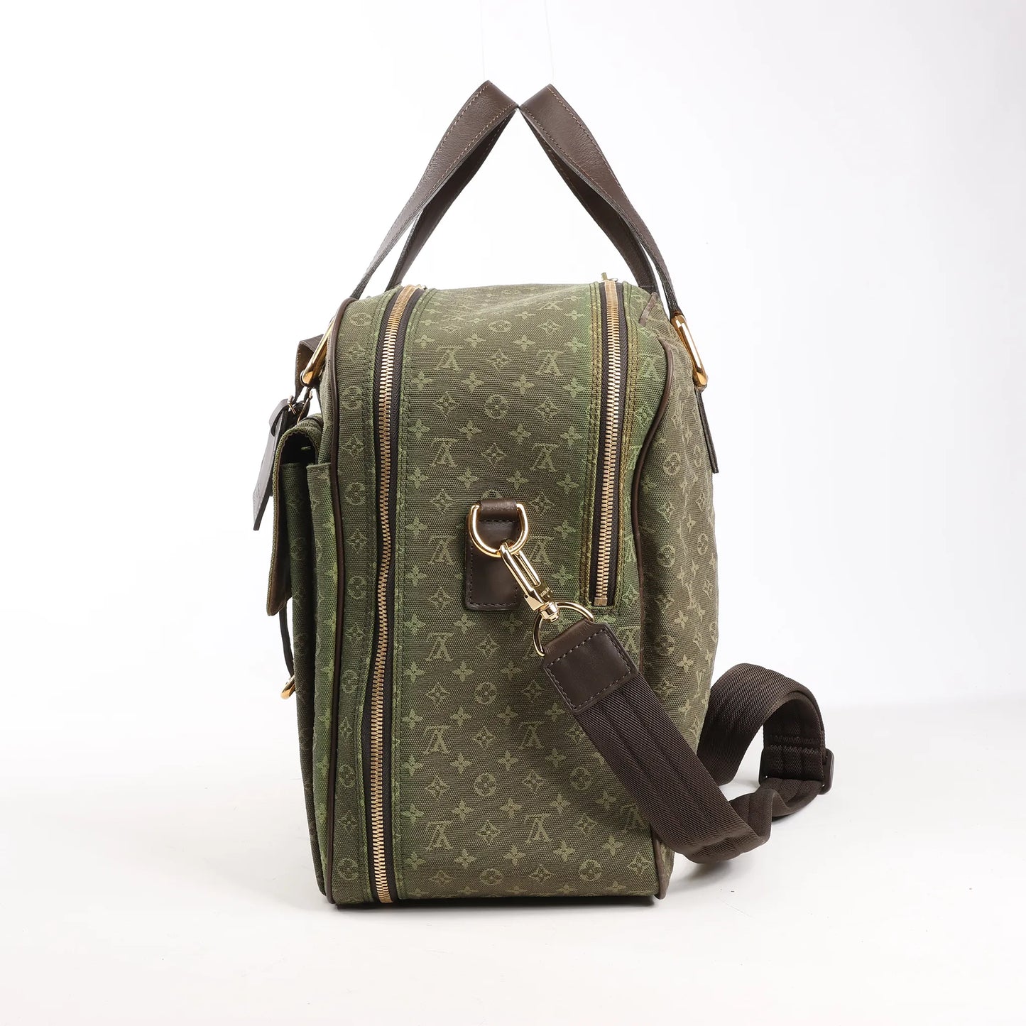 Louis Vuitton Monogram Mini Lin Claudine Travel Bag in Green M42322