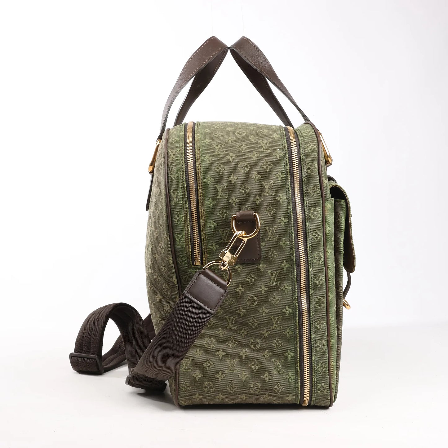 Louis Vuitton Monogram Mini Lin Claudine Travel Bag in Green M42322