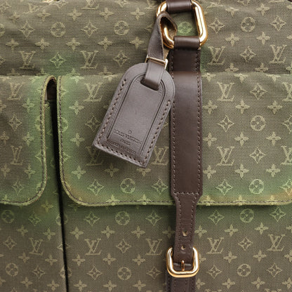 Louis Vuitton Monogram Mini Lin Claudine Travel Bag in Green M42322
