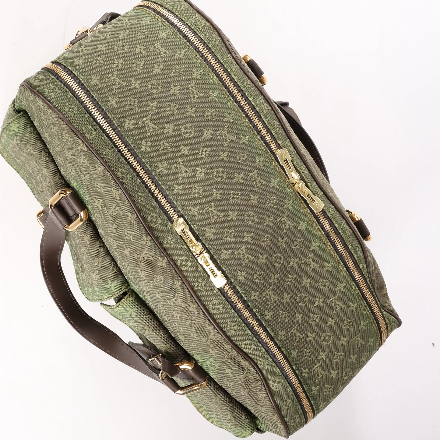 Louis Vuitton Monogram Mini Lin Claudine Travel Bag in Green M42322