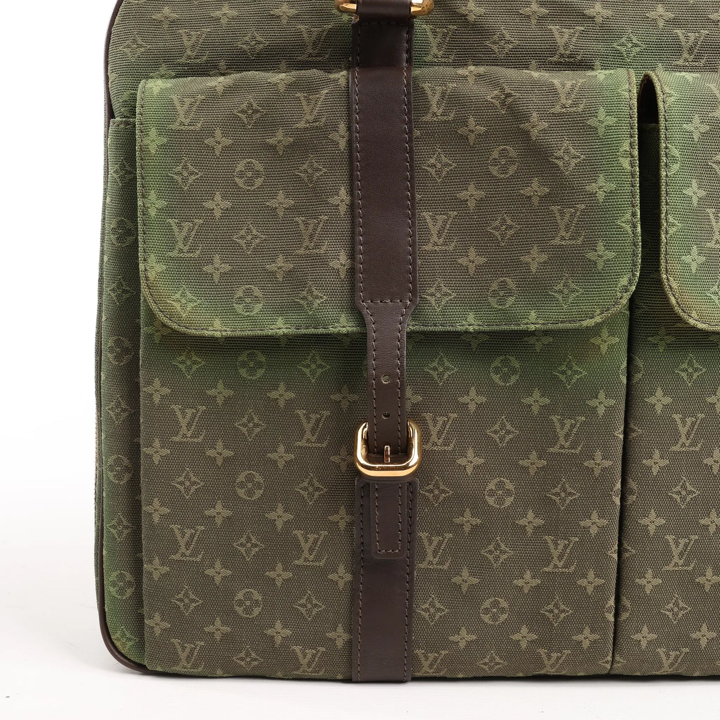 Louis Vuitton Monogram Mini Lin Claudine Travel Bag in Green M42322
