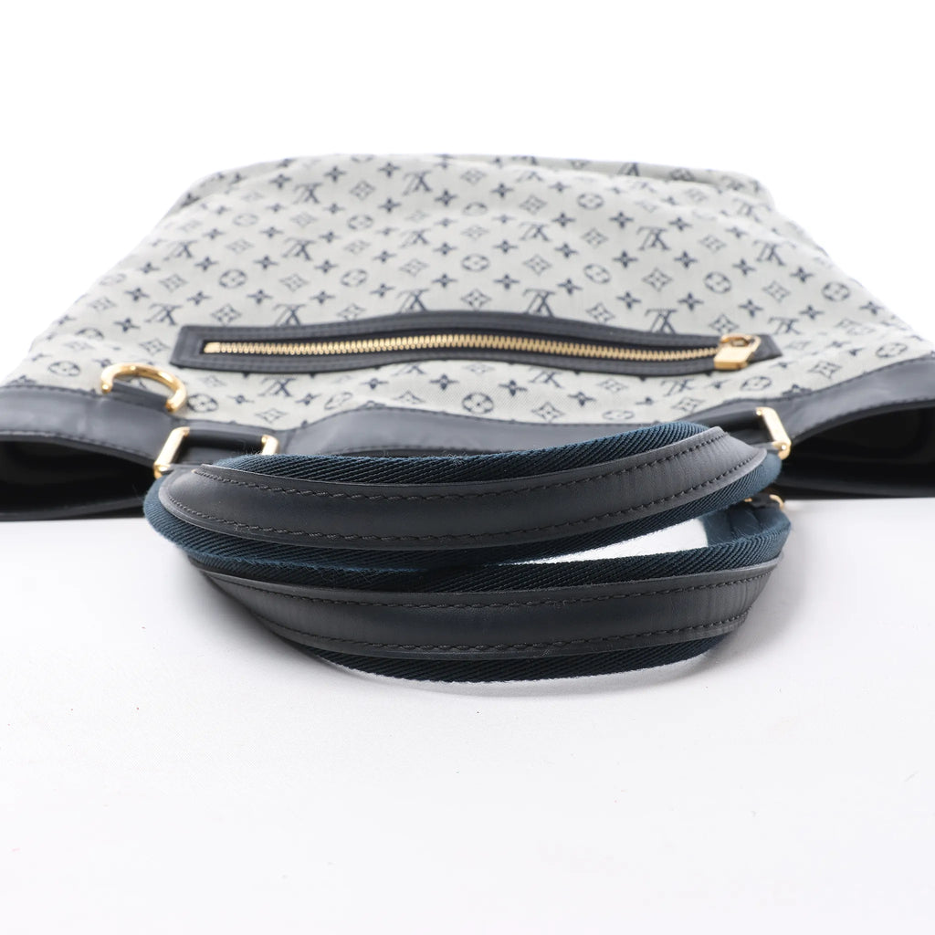 Louis Vuitton Mini Lucille GM Monogram Linen in Gray x Navy Blue M92609