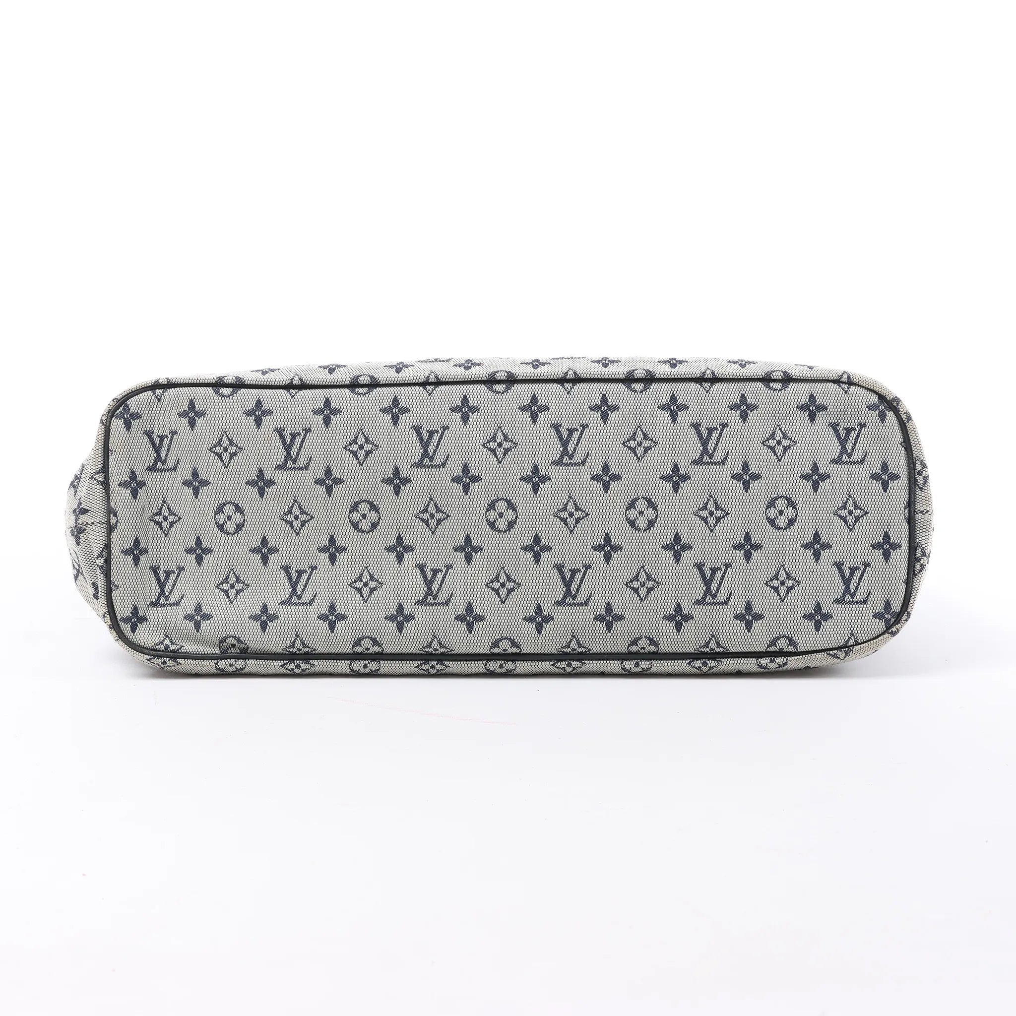 Louis Vuitton Mini Lucille GM Monogram Linen in Gray x Navy Blue M92609