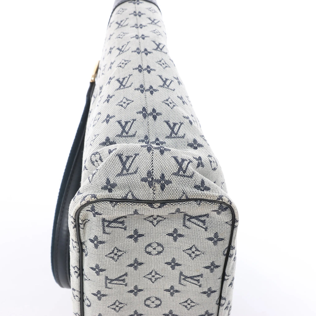 Louis Vuitton Mini Lucille GM Monogram Linen in Gray x Navy Blue M92609