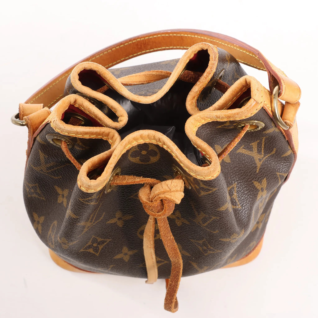 Louis Vuitton Noe Mini Monogram Canvas Shoulder Bag in Brown M99162