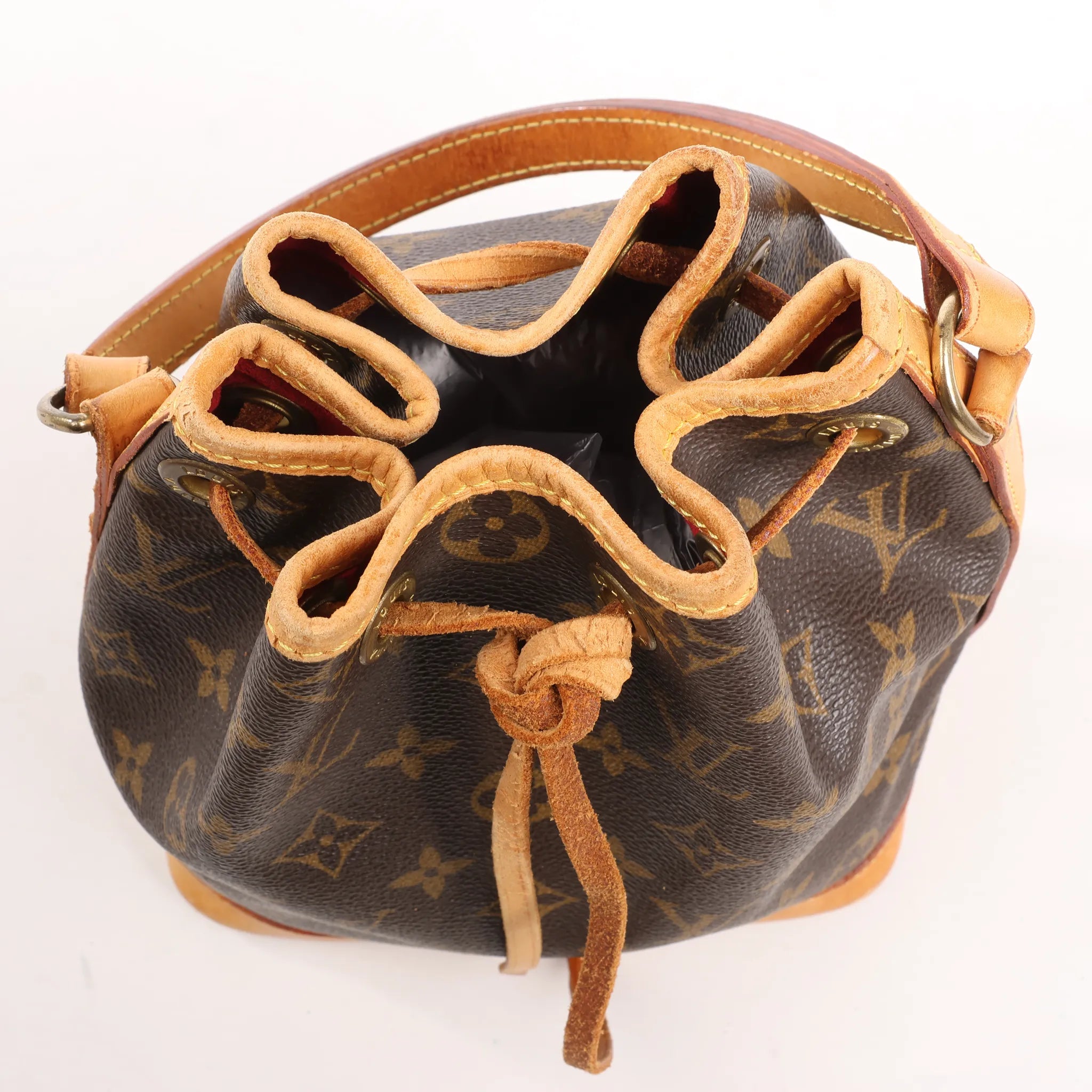 Louis Vuitton Noe Mini Monogram Canvas Shoulder Bag in Brown M99162