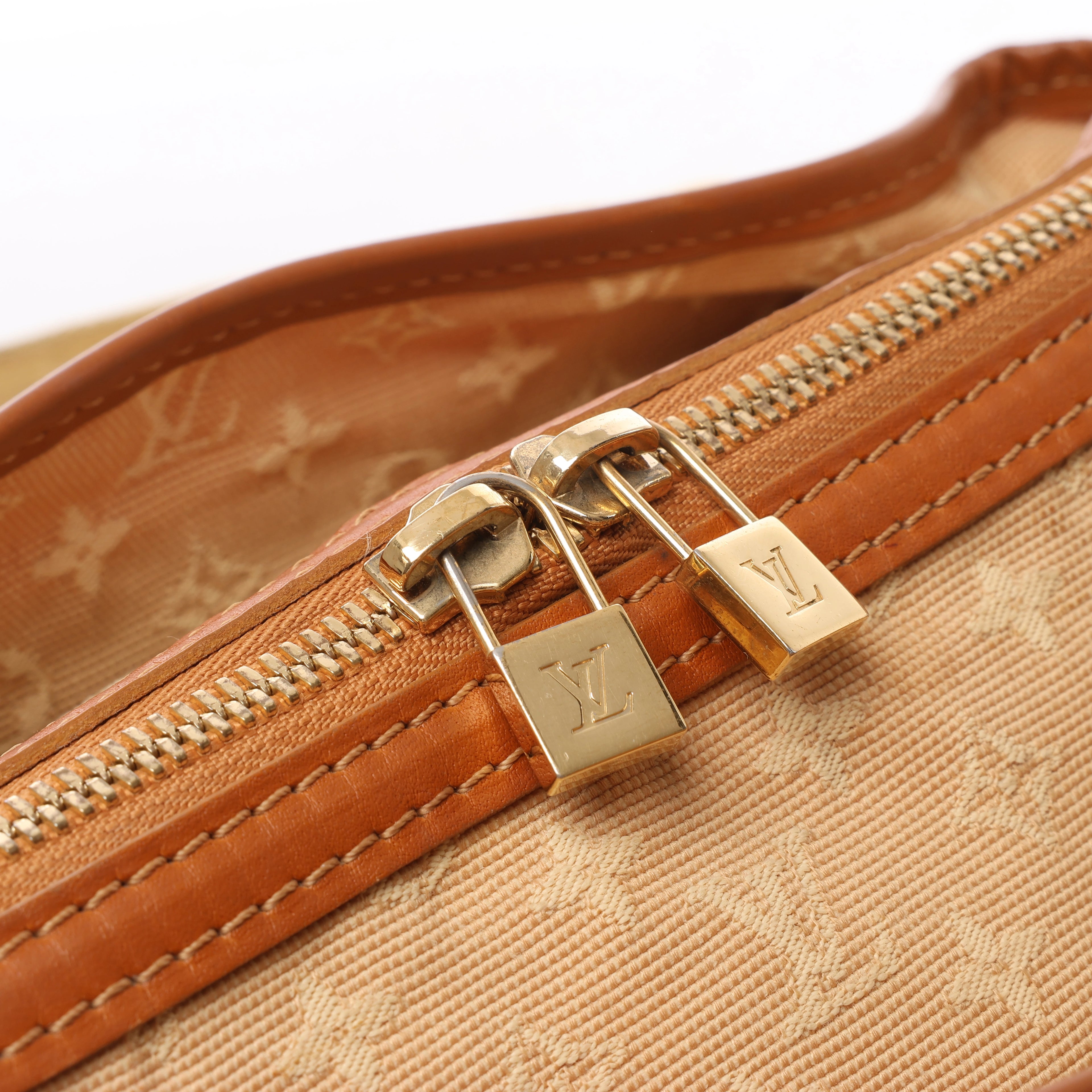 Bolso de hombro Louis Vuitton Ambre MM de vinilo Cabas con monograma en marrón M92501