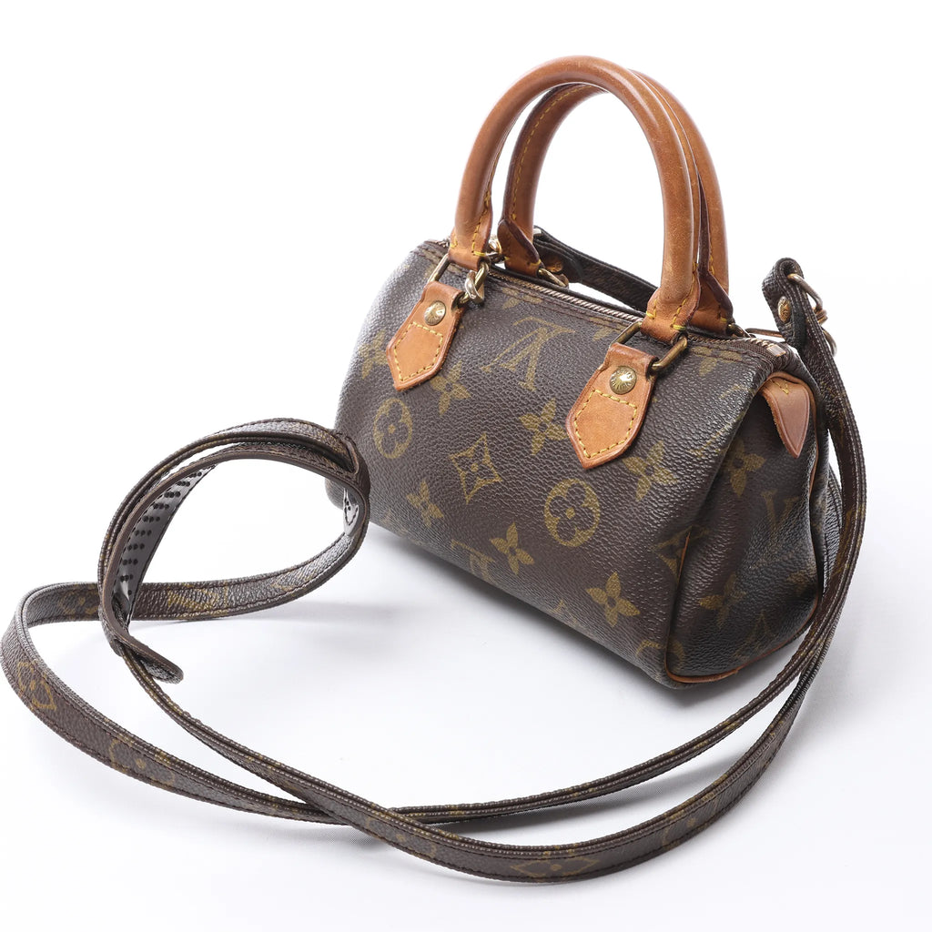 Louis Vuitton Speedy Nano Monogram 2Way Handbag in Brown M41534