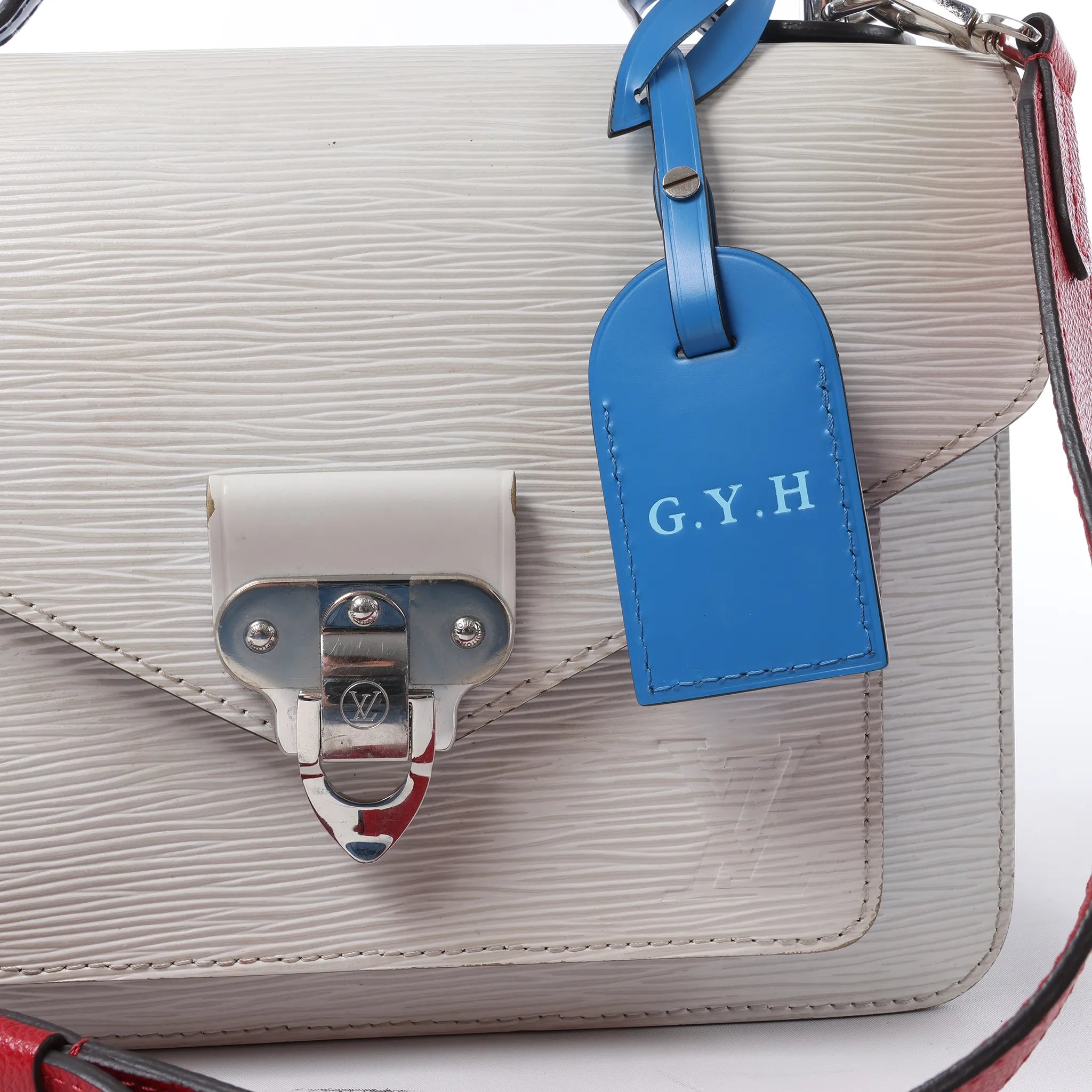 Louis Vuitton Monceau Epi Neo 2Way Handbag in White M55392