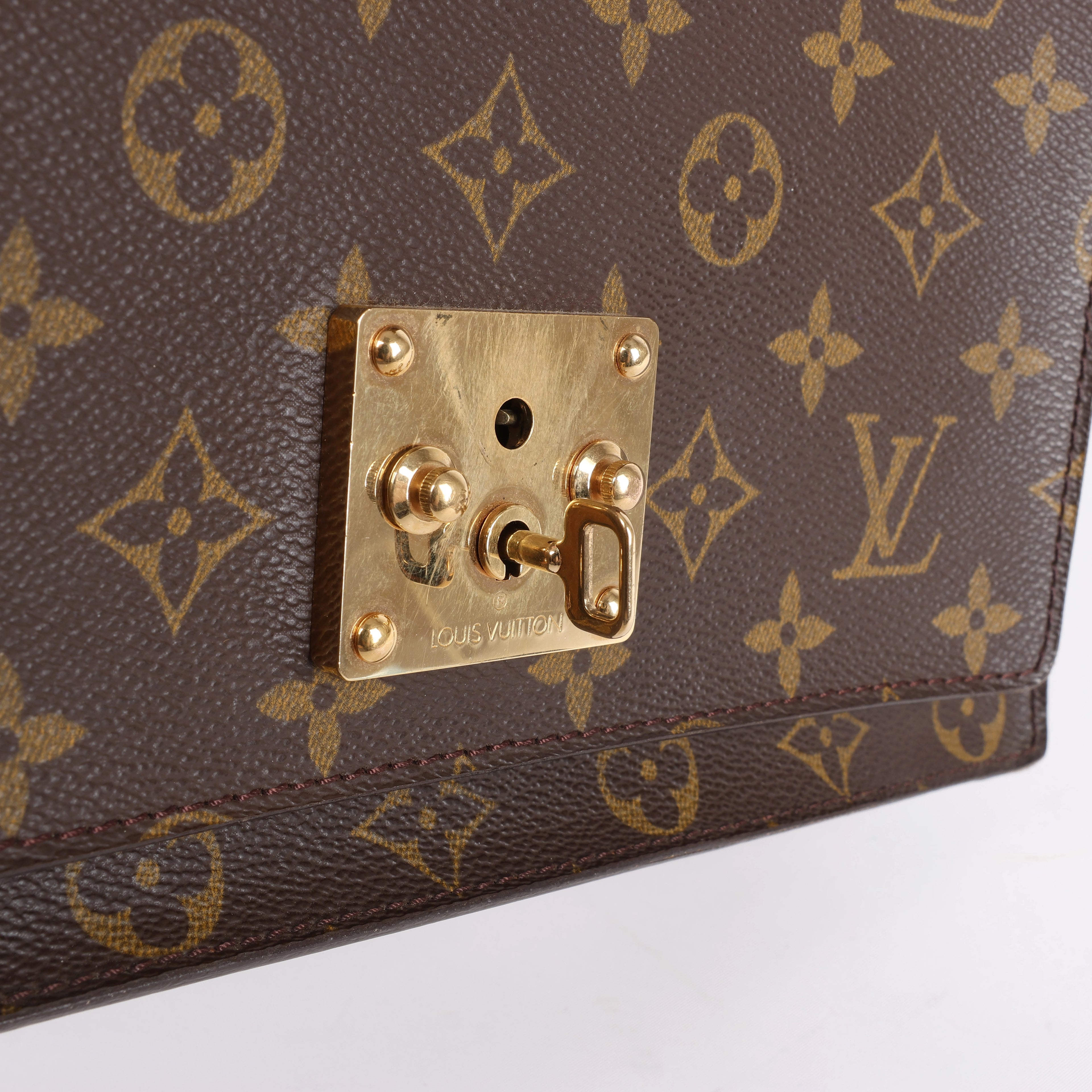 Bolso de mano Louis Vuitton Monceau Monogram Canvas 2Way en marrón M51185