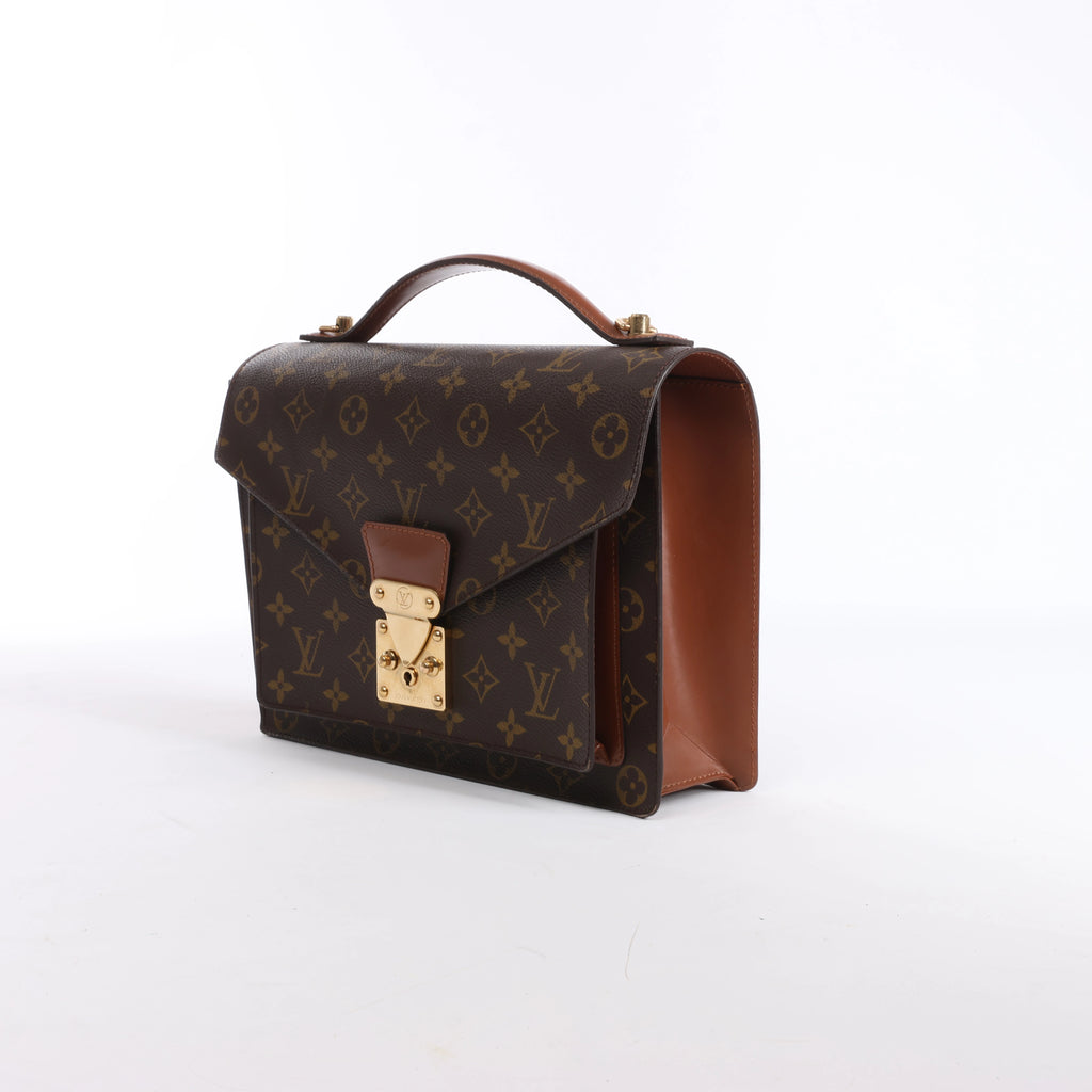 Bolso de mano Louis Vuitton Monceau Monogram Canvas 2Way en marrón M51185