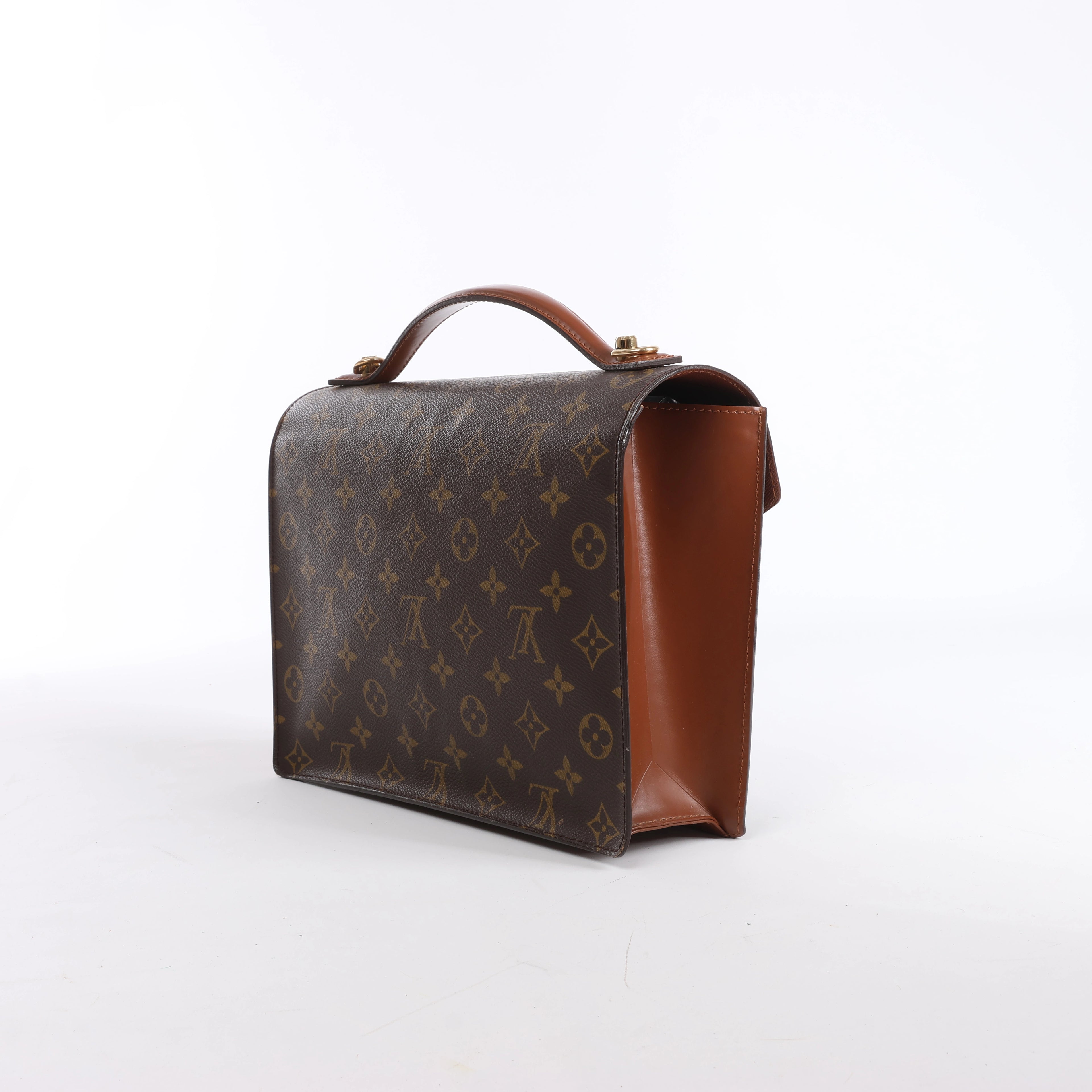 Louis Vuitton Monceau Monogram Canvas Handbag in Brown M51185