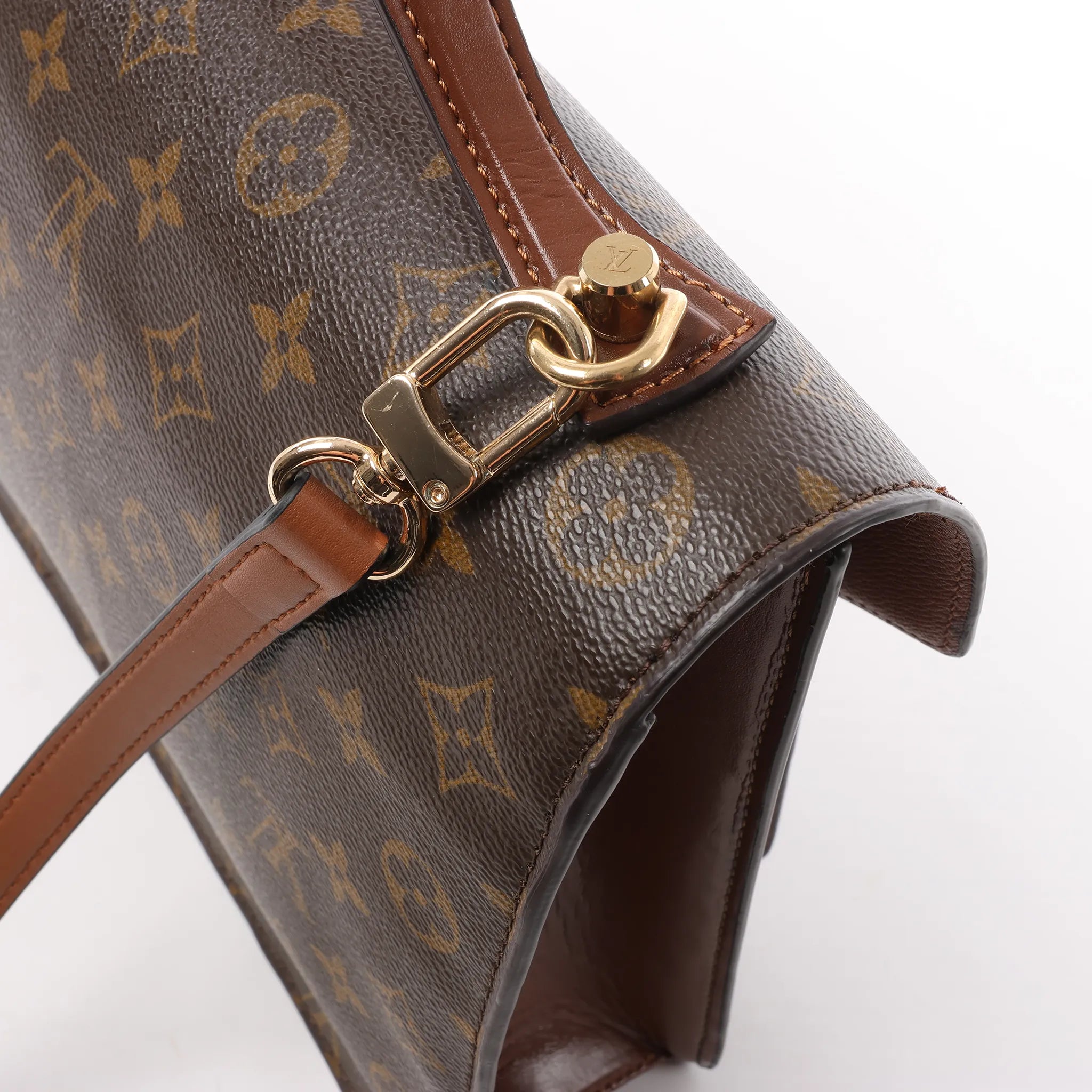 Louis Vuitton Monceau Monogram Canvas 2Way Handbag in Brown M51185