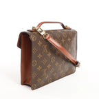 Louis Vuitton Monceau Monogram Canvas Handbag in Brown M51187