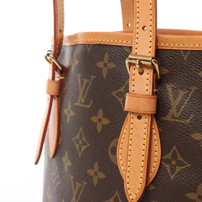 Louis Vuitton Monogram Canvas Bucket PM Umhängetasche M42238
