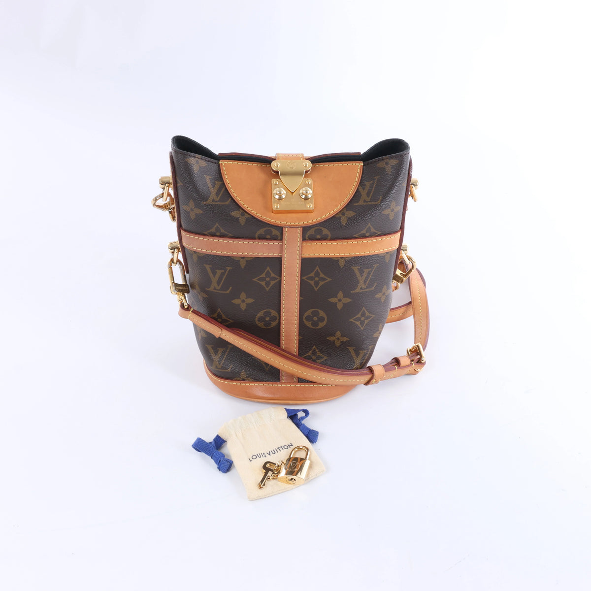Louis Vuitton Duffle Monogram Crossbody Bag in Brown M43587