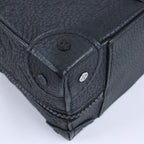 Louis Vuitton Monogram Emboss Soft Trunk 2Way Handbag in Black M57410