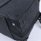 Louis Vuitton Monogram Emboss Soft Trunk 2Way Handbag in Black M57410