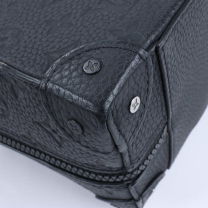 Louis Vuitton Monogram Emboss Soft Trunk 2Way Handbag in Black M57410