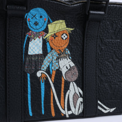 Louis Vuitton Monogram Emboss Soft Trunk 2Way Handbag in Black M57410