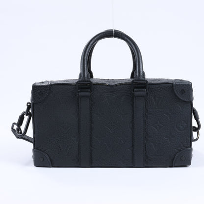 Louis Vuitton Monogram Emboss Soft Trunk 2Way Handbag in Black M57410