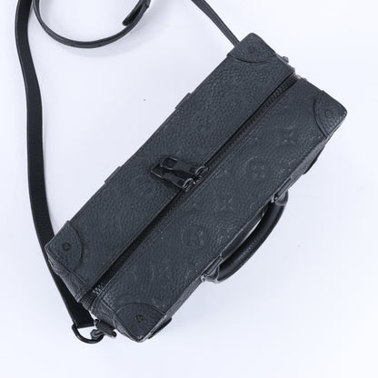 Louis Vuitton Monogram Emboss Soft Trunk 2Way Handbag in Black M57410