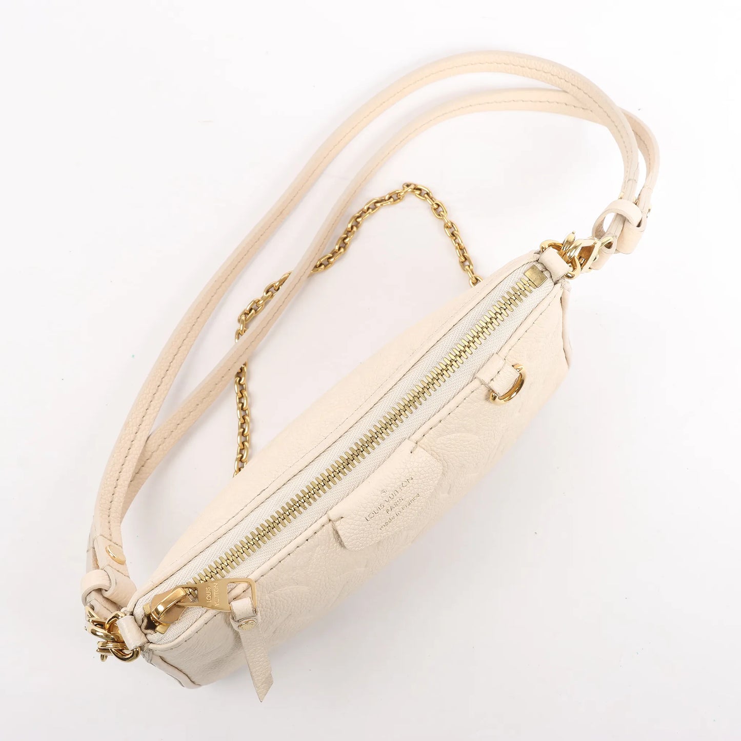 Louis Vuitton Monogram Empreinte Easy Pouch Handbag in Beige M81066
