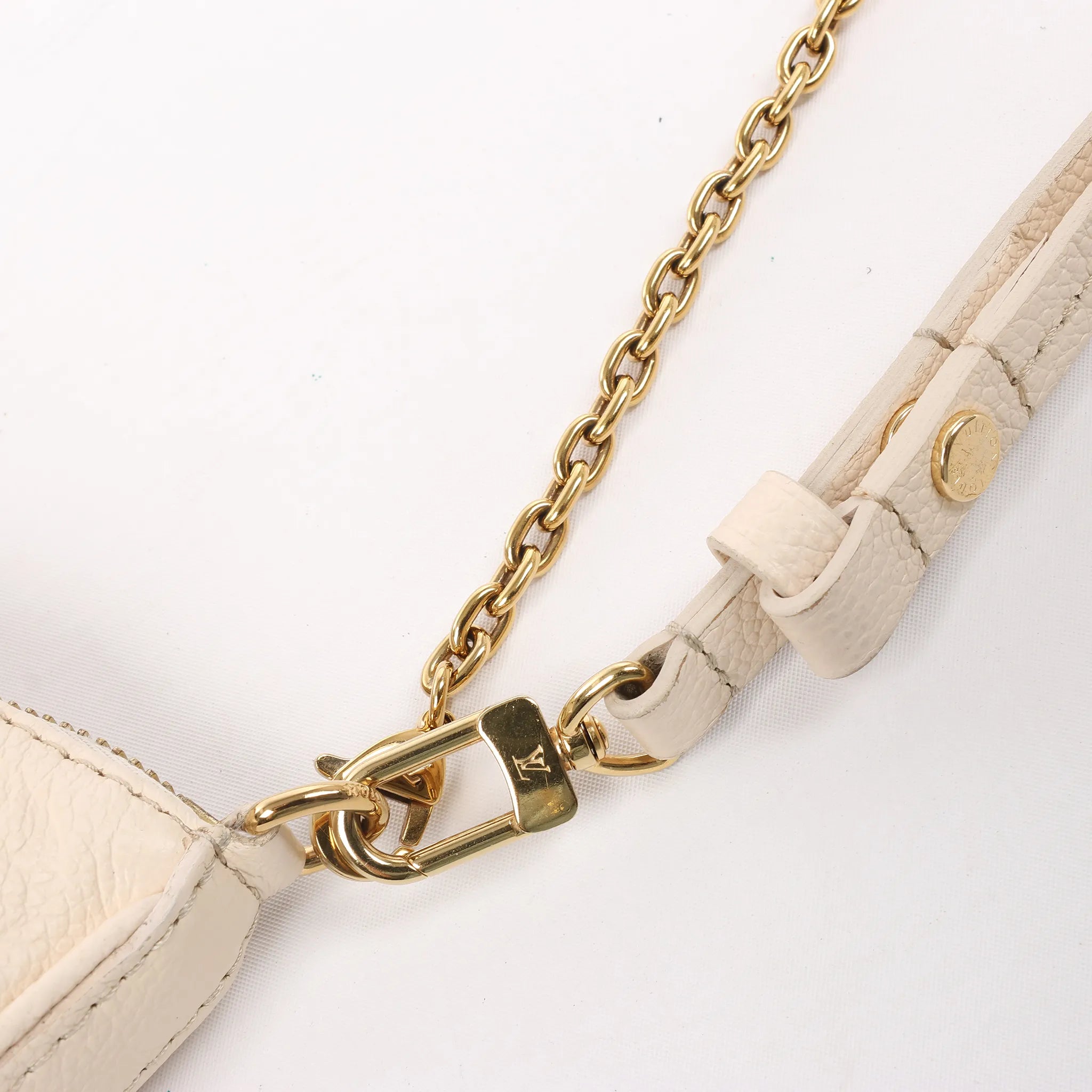 Louis Vuitton Monogram Empreinte Easy Pouch Handbag in Beige M81066