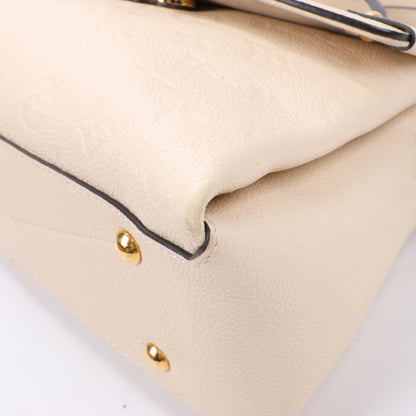 Louis Vuitton Monogram Empreinte Georges BB 2Way Handtasche in Beige M53943