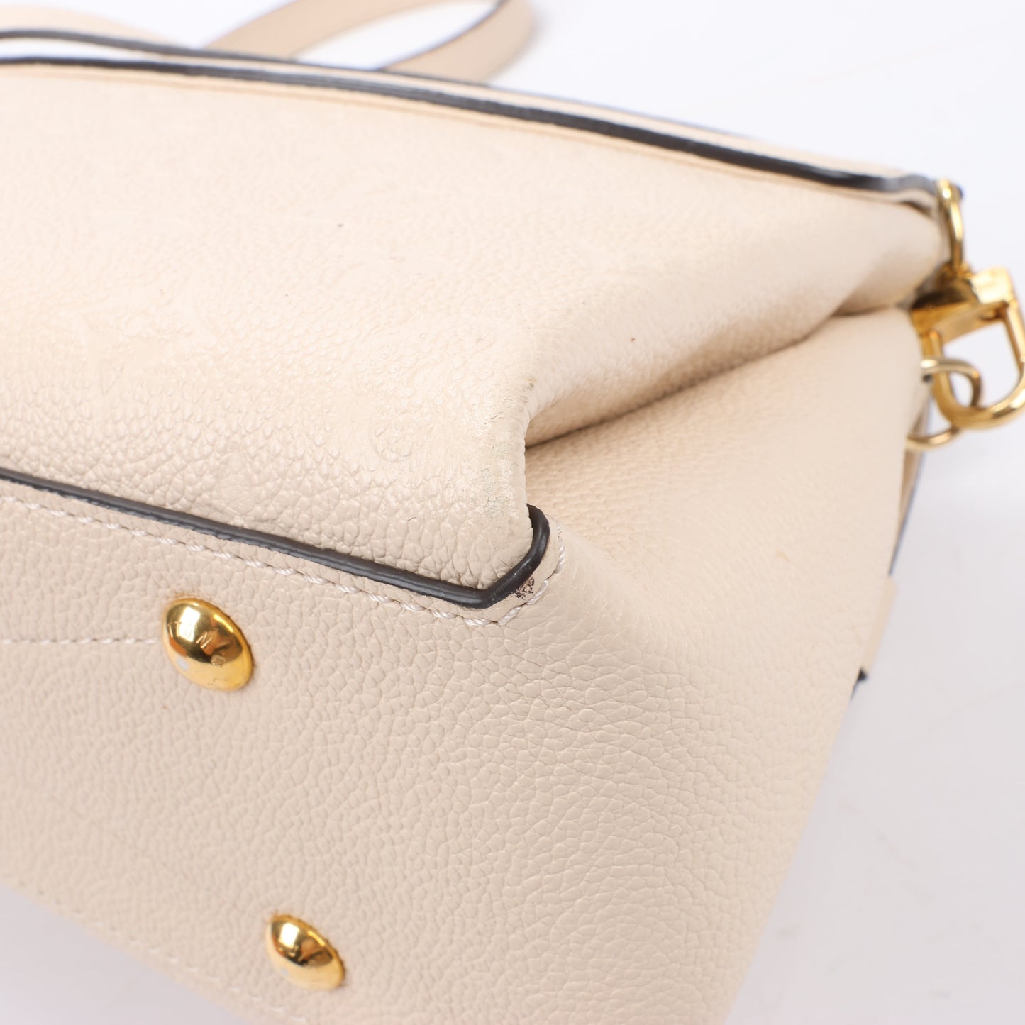 Louis Vuitton Monogram Empreinte Georges BB 2Way Handtasche in Beige M53943