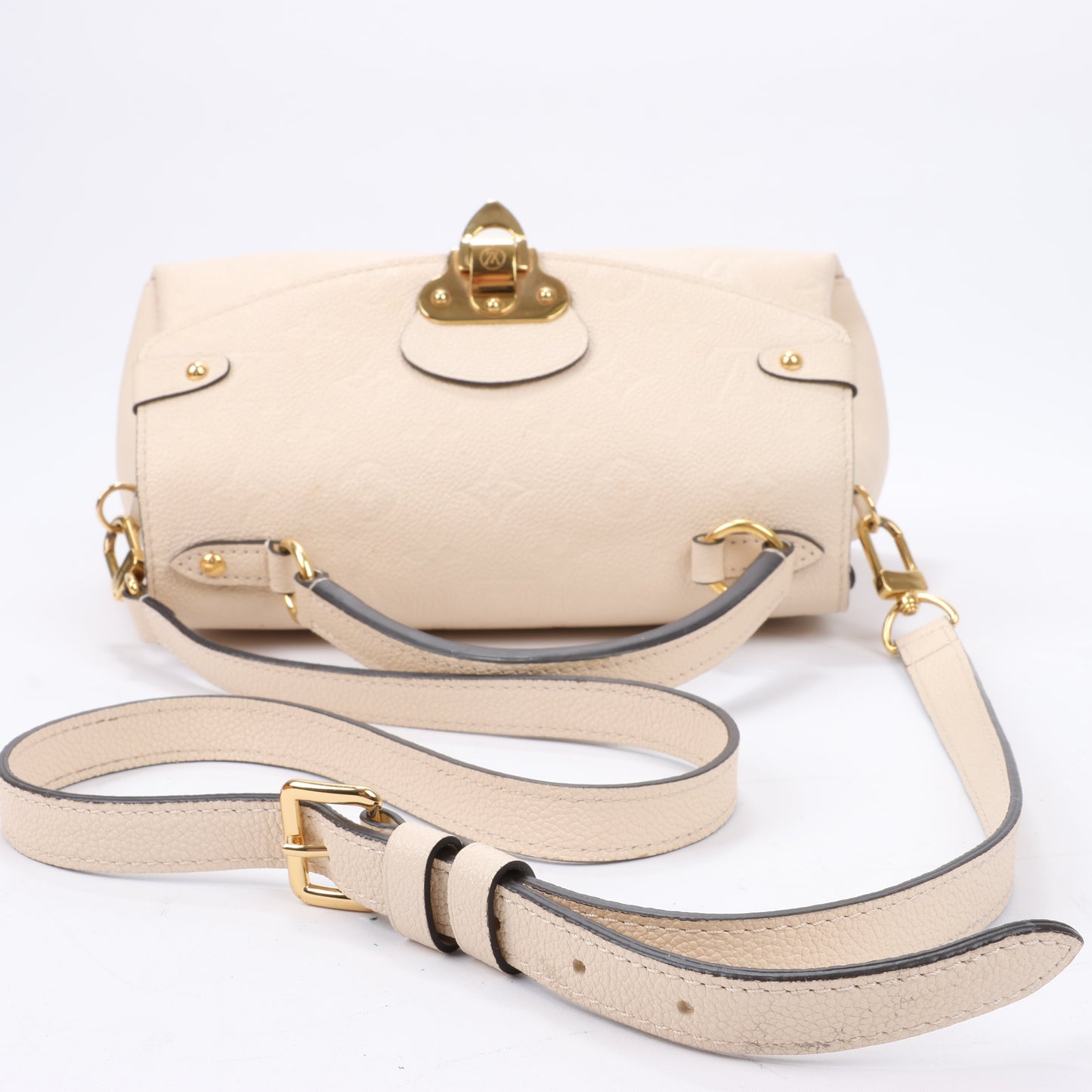 Louis Vuitton Monogram Empreinte Georges BB 2Way Handtasche in Beige M53943