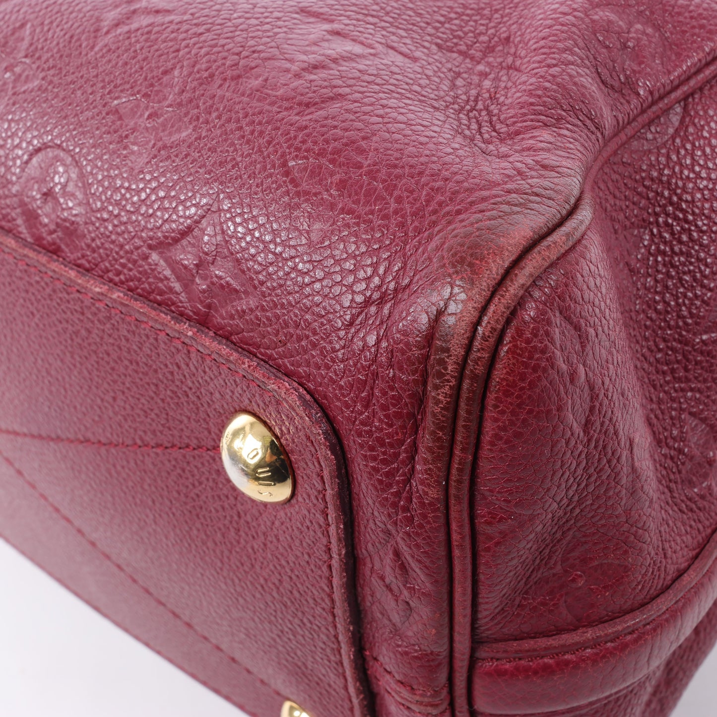 Louis Vuitton Monogram Empreinte Speedy 25 Bandoulière 2Way Handbag in Aurore M40827