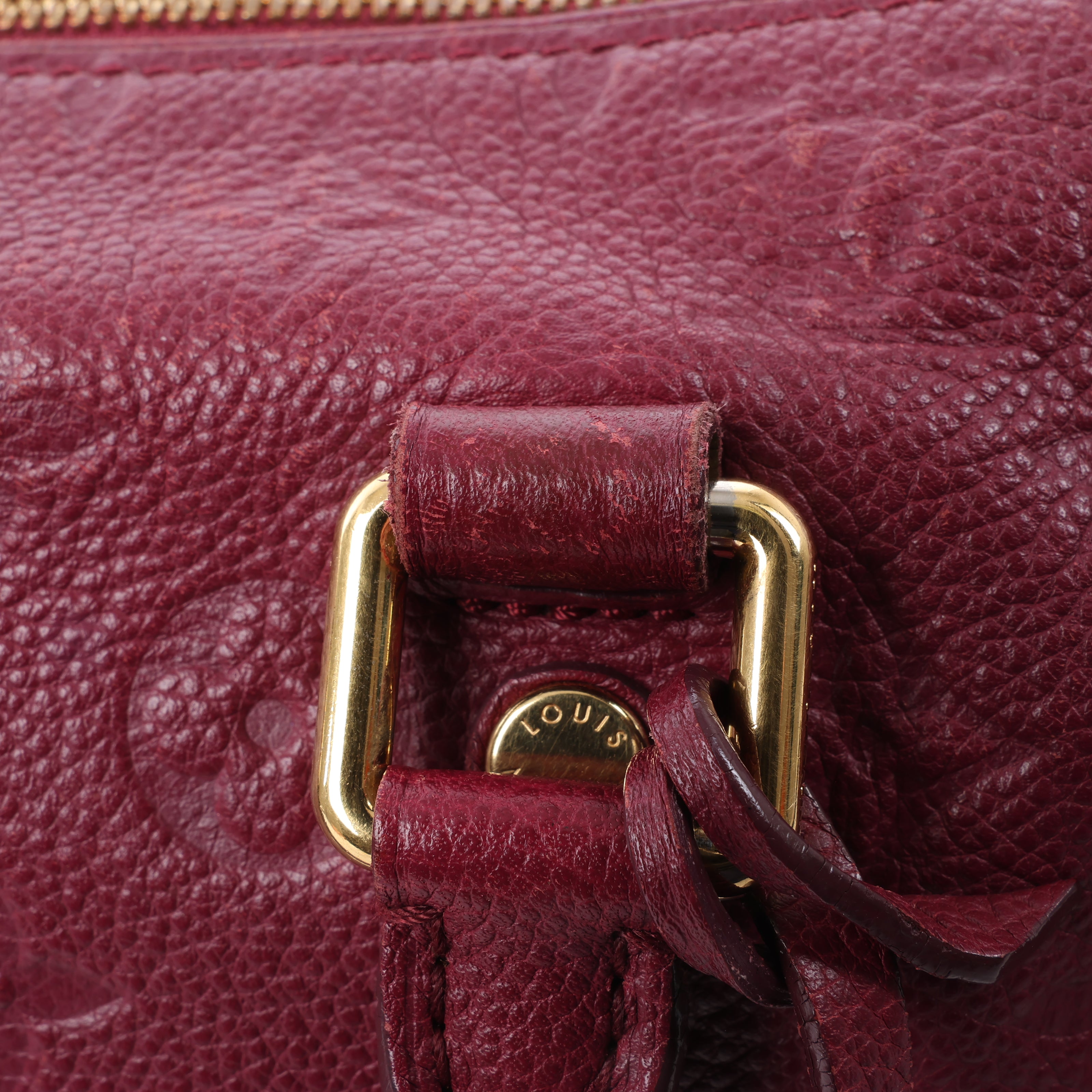 Louis Vuitton Monogram Empreinte Speedy 25 Bandoulière 2Way Handbag in Aurore M40827