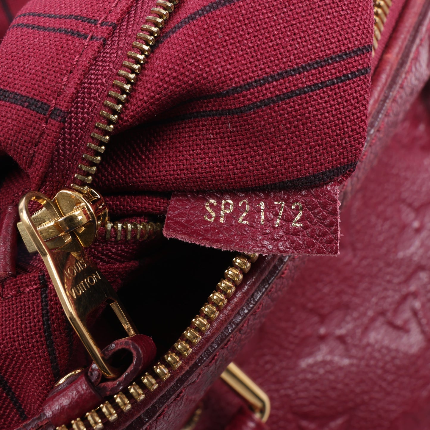 Louis Vuitton Monogram Empreinte Speedy 25 Bandoulière 2Way Handbag in Aurore M40827