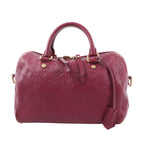 Louis Vuitton Monogram Empreinte Speedy 25 Bandoulière 2Way Handbag in Aurore M40827