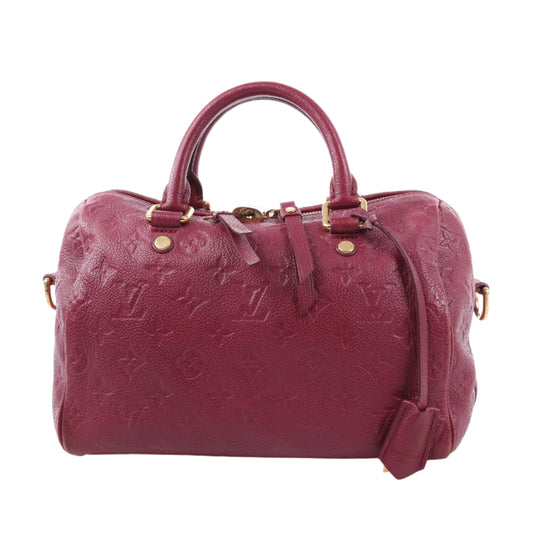 Louis Vuitton Monogram Empreinte Speedy 25 Bandoulière 2Way Handbag in Aurore M40827
