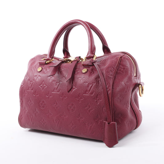 Louis Vuitton Monogram Empreinte Speedy 25 Bandoulière 2Way Sac à main en Aurore M40827