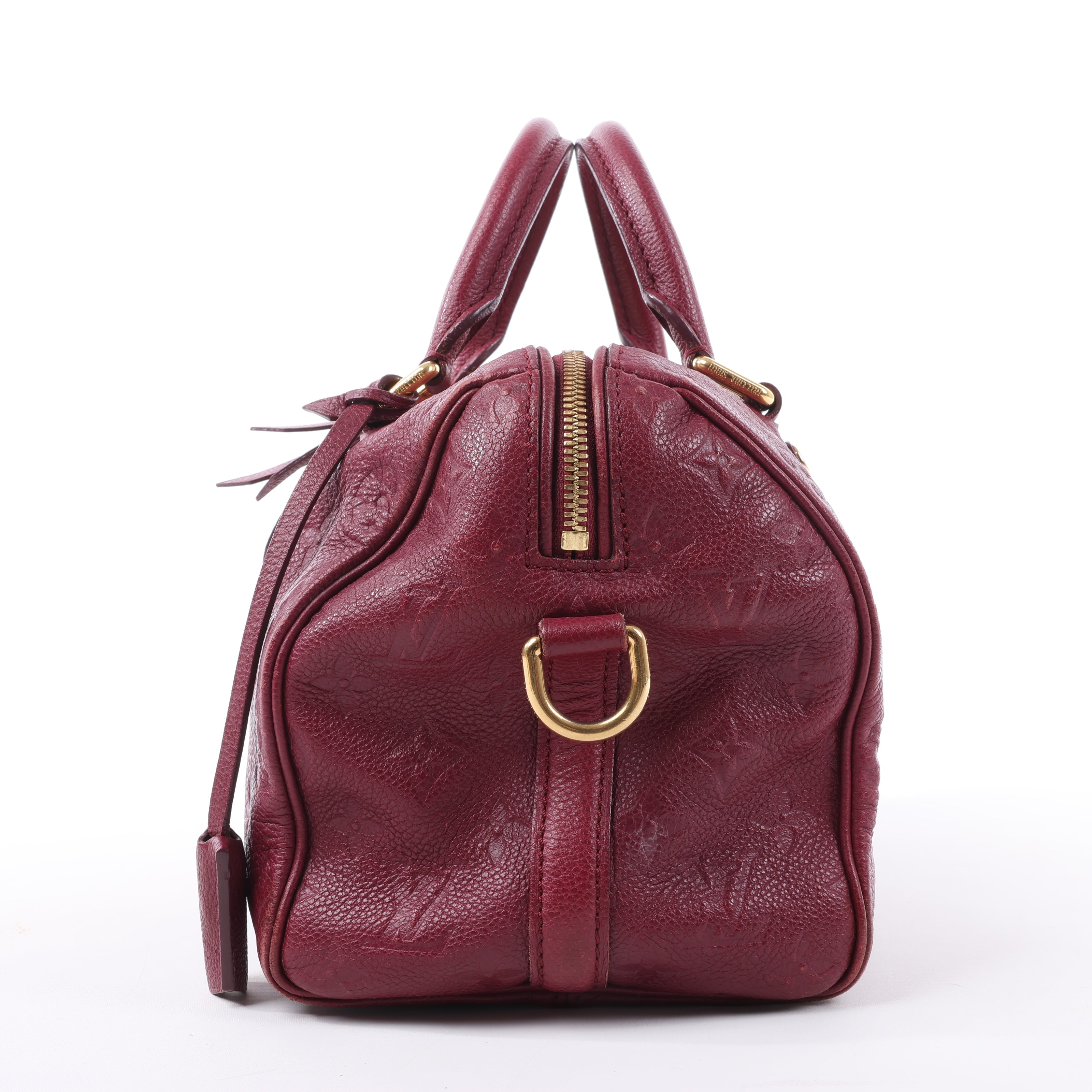 Louis Vuitton Monogram Empreinte Speedy 25 Bandoulière 2Way Handbag in Aurore M40827