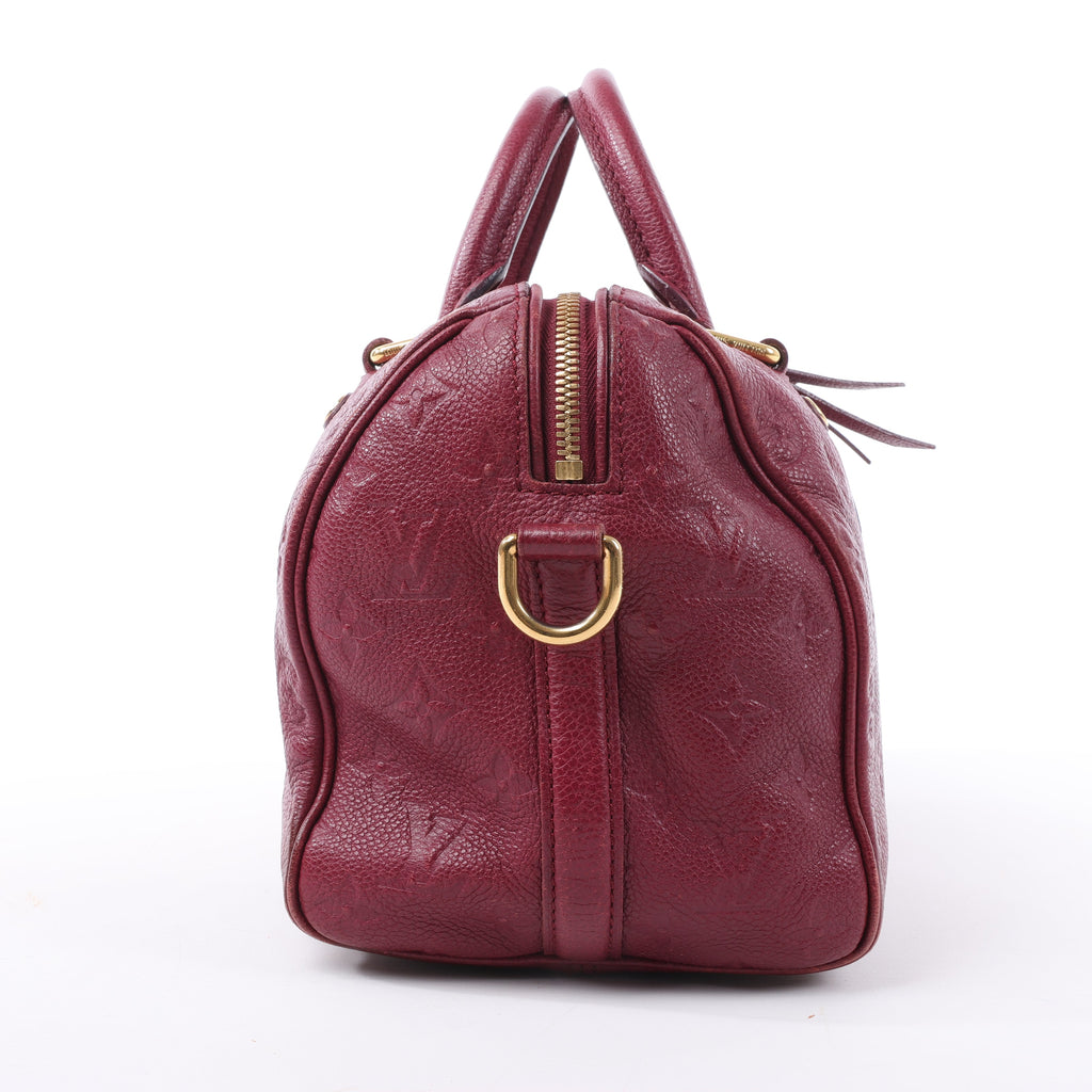 Louis Vuitton Monogram Empreinte Speedy 25 Bandoulière 2Way Handbag in Aurore M40827