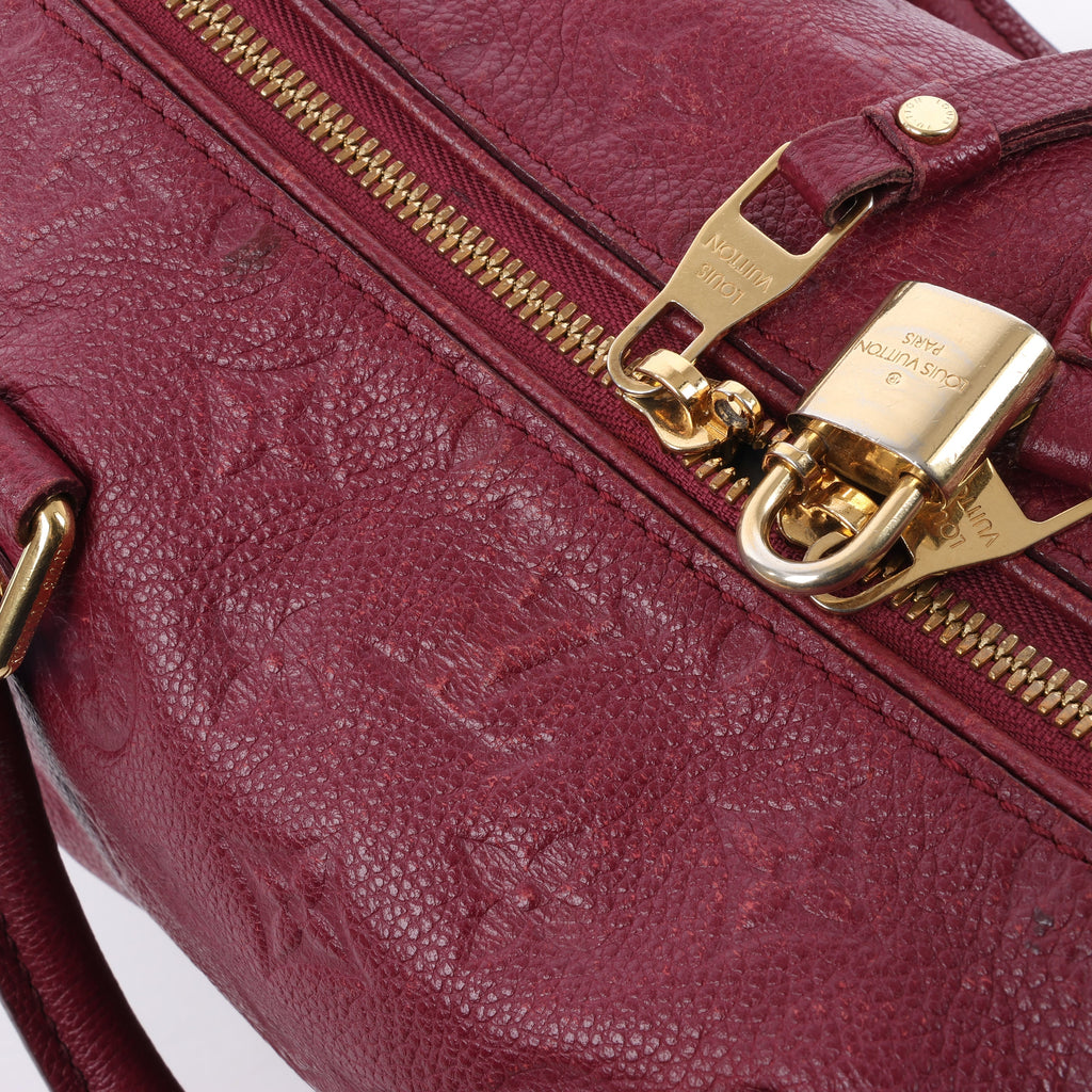 Louis Vuitton Monogram Empreinte Speedy 25 Bandoulière 2Way Handbag in Aurore M40827