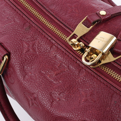 Louis Vuitton Monogram Empreinte Speedy 25 Bandoulière 2Way Handbag in Aurore M40827