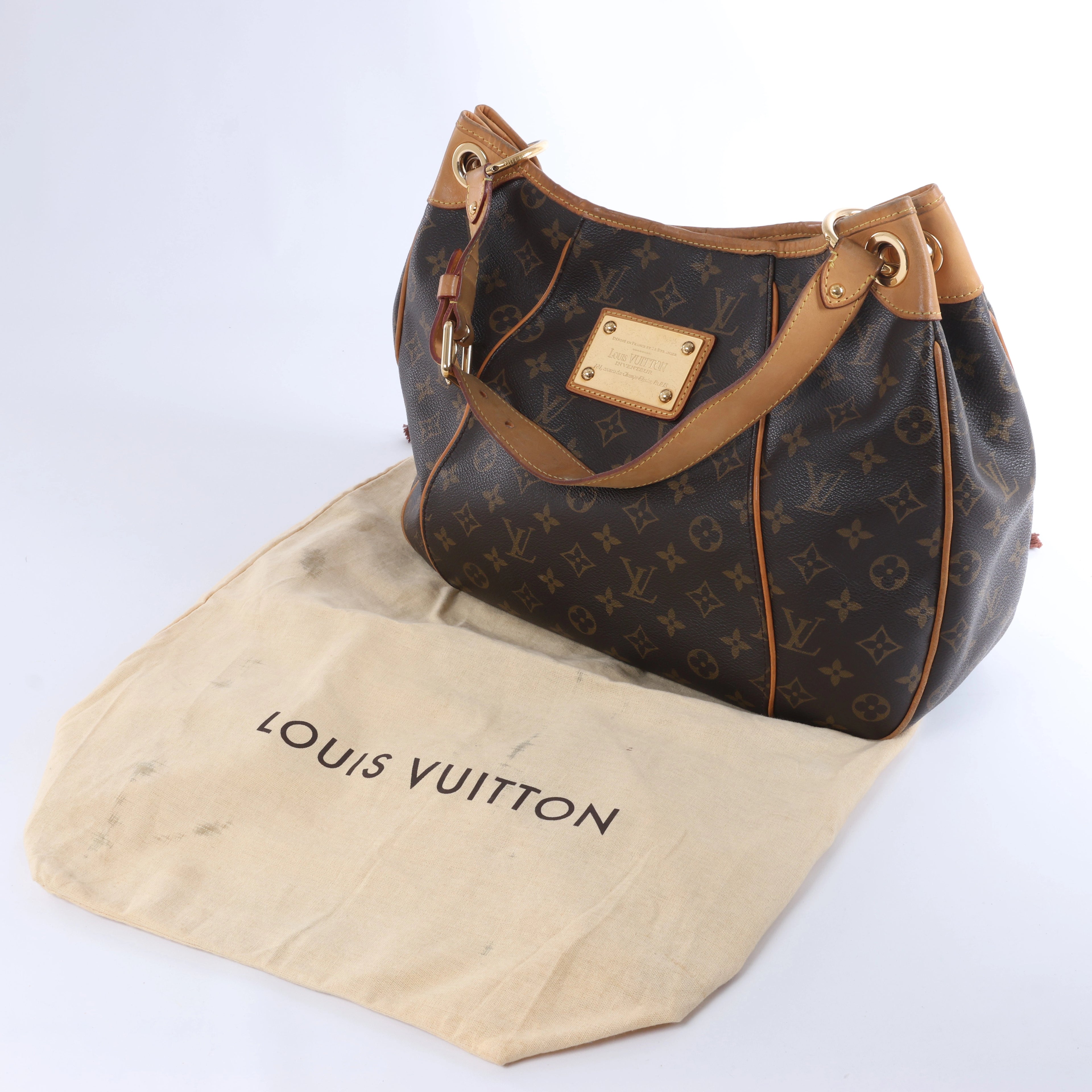 Louis Vuitton Monogram Galliera PM Shoulder Bag in Brown