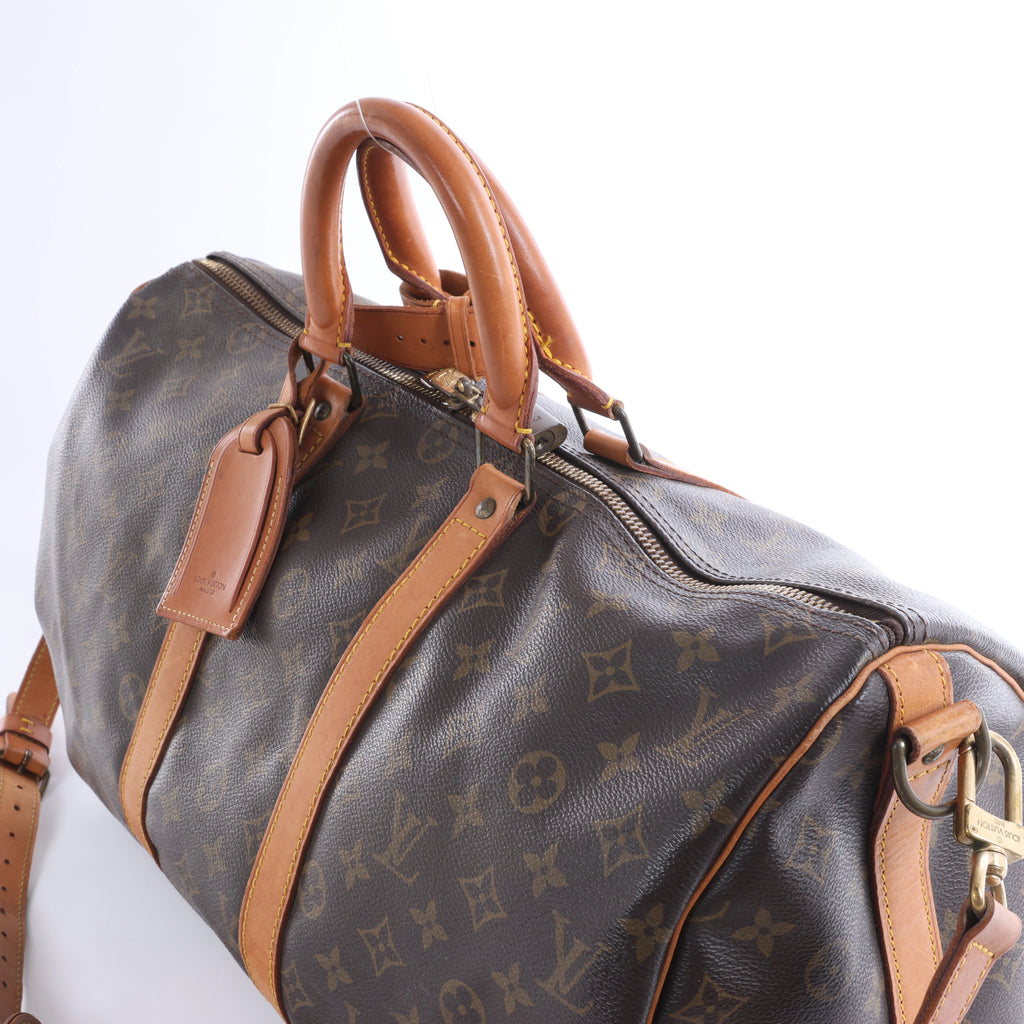 Louis Vuitton Keepall  Bandoulière 45 Monogram Canvas Travel Bag in Brown M41418