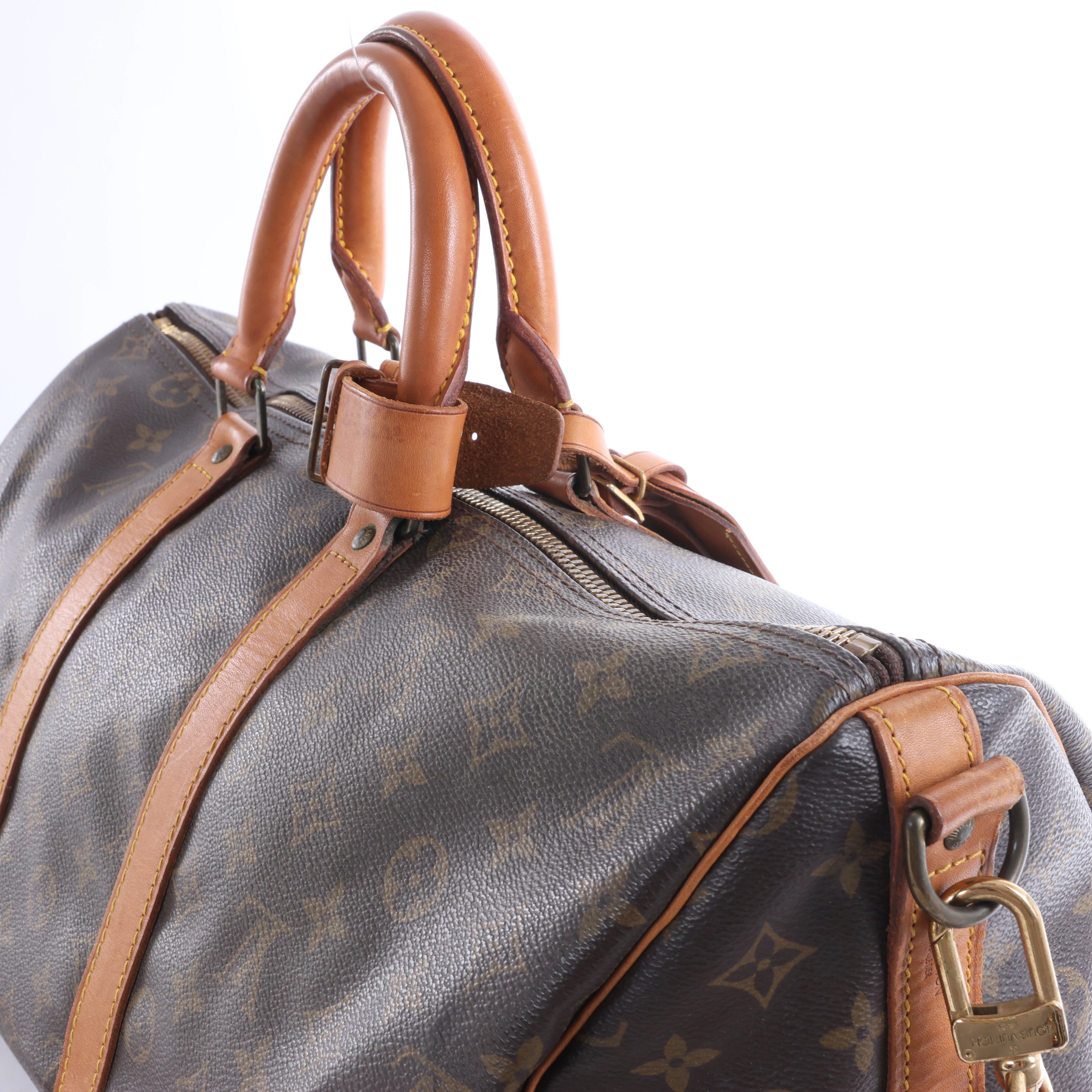 Louis Vuitton Keepall  Bandoulière 45 Monogram Canvas Travel Bag in Brown M41418